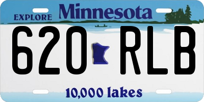 MN license plate 620RLB