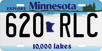 MN license plate 620RLC