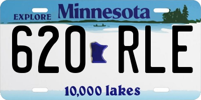 MN license plate 620RLE