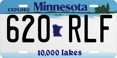 MN license plate 620RLF