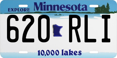 MN license plate 620RLI