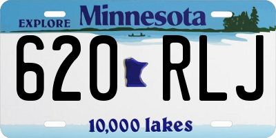 MN license plate 620RLJ