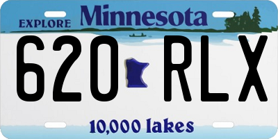 MN license plate 620RLX