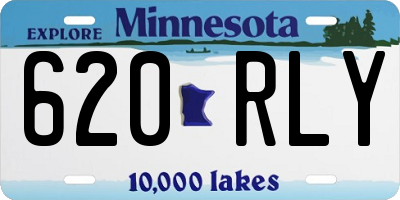 MN license plate 620RLY