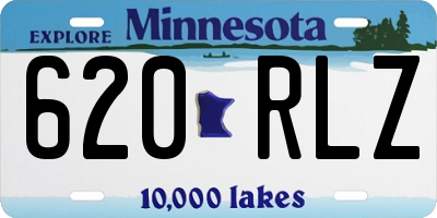 MN license plate 620RLZ