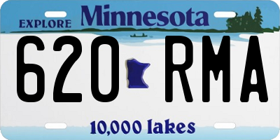 MN license plate 620RMA