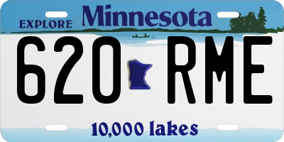 MN license plate 620RME