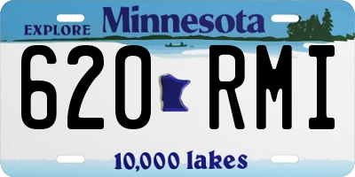 MN license plate 620RMI
