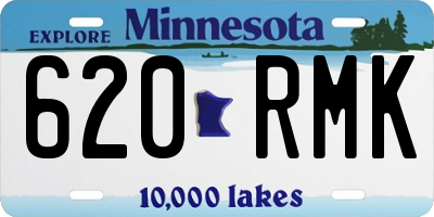 MN license plate 620RMK