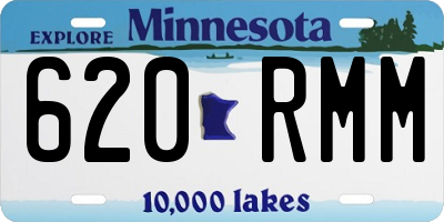 MN license plate 620RMM