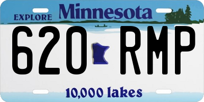 MN license plate 620RMP