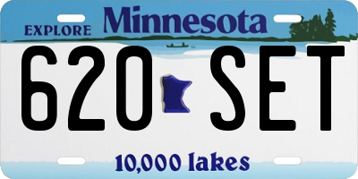 MN license plate 620SET