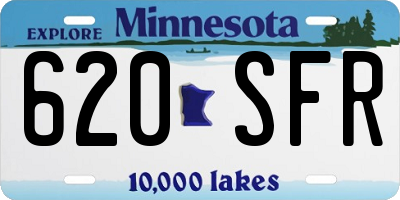 MN license plate 620SFR