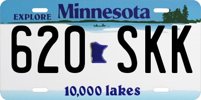 MN license plate 620SKK