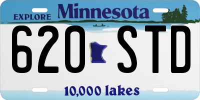MN license plate 620STD