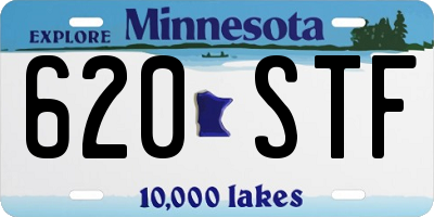 MN license plate 620STF