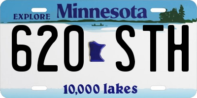 MN license plate 620STH