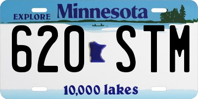 MN license plate 620STM