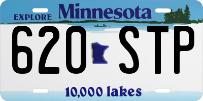 MN license plate 620STP