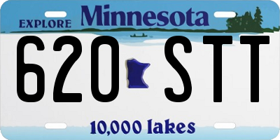 MN license plate 620STT