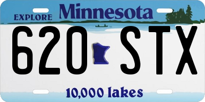 MN license plate 620STX
