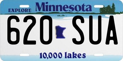 MN license plate 620SUA