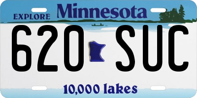 MN license plate 620SUC