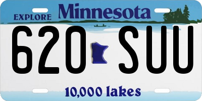 MN license plate 620SUU