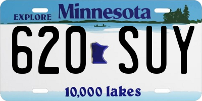 MN license plate 620SUY