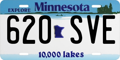 MN license plate 620SVE