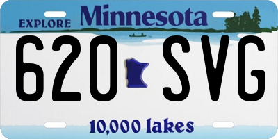 MN license plate 620SVG