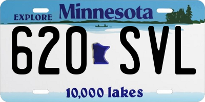 MN license plate 620SVL