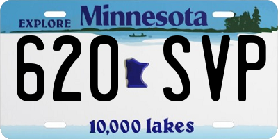 MN license plate 620SVP
