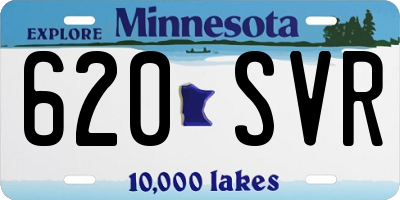 MN license plate 620SVR