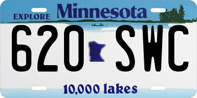 MN license plate 620SWC