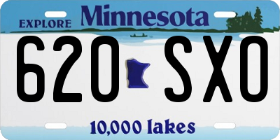MN license plate 620SXO