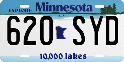 MN license plate 620SYD