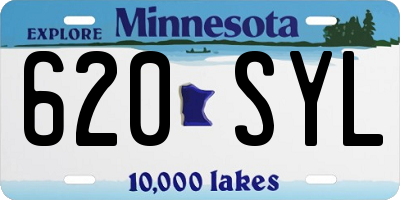MN license plate 620SYL