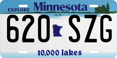 MN license plate 620SZG