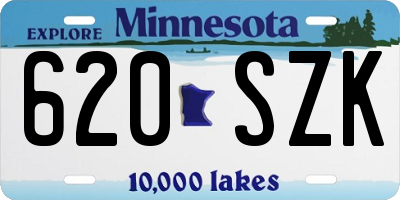 MN license plate 620SZK
