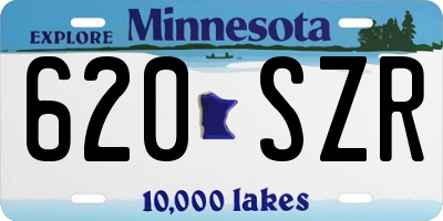 MN license plate 620SZR