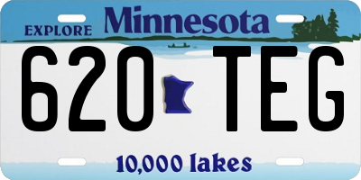 MN license plate 620TEG