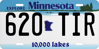 MN license plate 620TIR