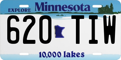MN license plate 620TIW