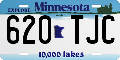 MN license plate 620TJC