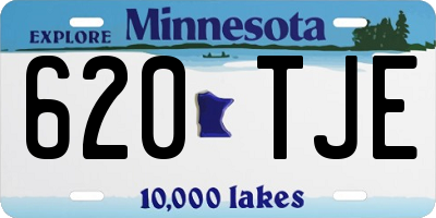 MN license plate 620TJE
