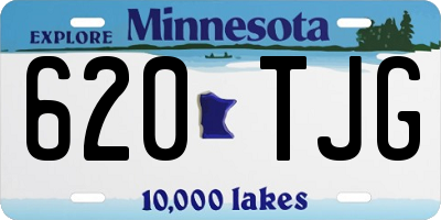 MN license plate 620TJG