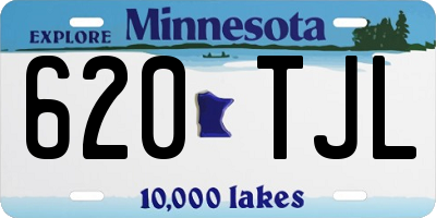 MN license plate 620TJL