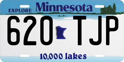 MN license plate 620TJP