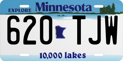MN license plate 620TJW